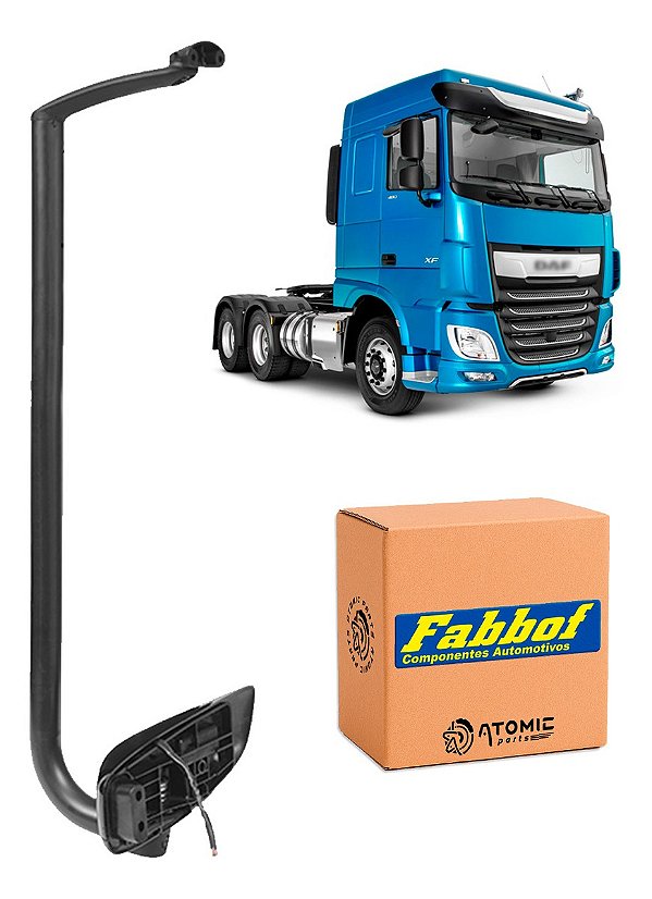 Braco Retrovisor Daf Xf 2020 2021 2022 2024 Eletrico Direito
