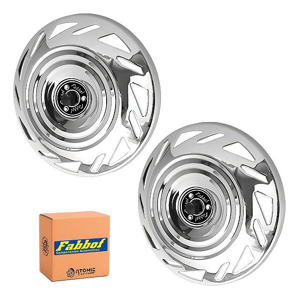 Kit Calota Aro 16/17 Dianteiro F1 Cromada Caminhão
