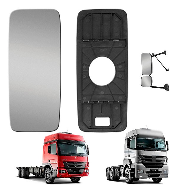 Lente Retrovisor Atego 1419/1719/1726/1729/1730 Com Desembaç