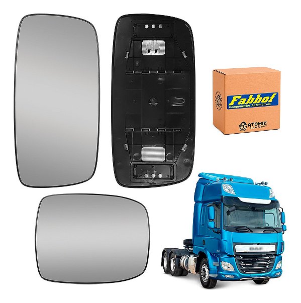 Kit 2 Lentes Retrovisor Daf Cf/xf Convexo Principal/auxiliar