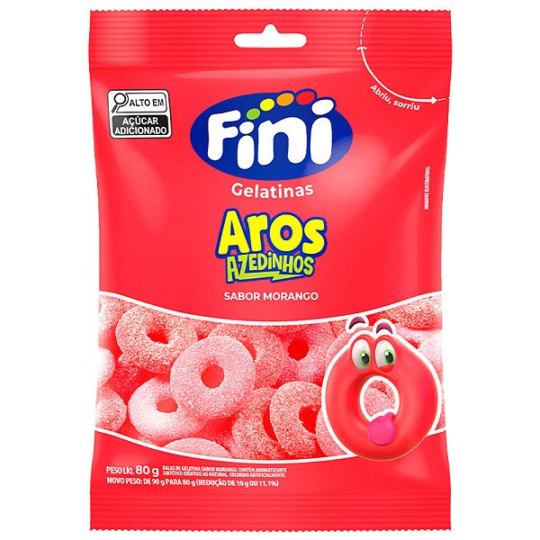 FINI 80GR AROS DE MORANGO (12) PC/1