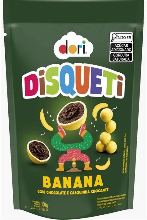 DISQUETI DORI CHOC CONF BANANA 100GR (30) PC/1