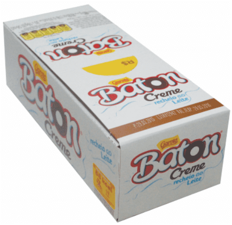 CHOC GAROTO BATON RECH AO LEITE 30X1 (32) DP/1