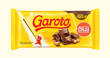 CHOC GAROTO TAB 16X80GR CAST/CAJU (4) DP/1