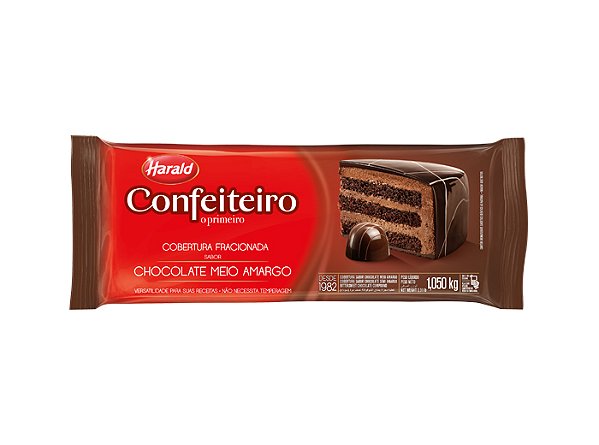 HARALD COBERTURA CONFEITEIRO MEIO AMARGO 1.010KG   (10) UN/1