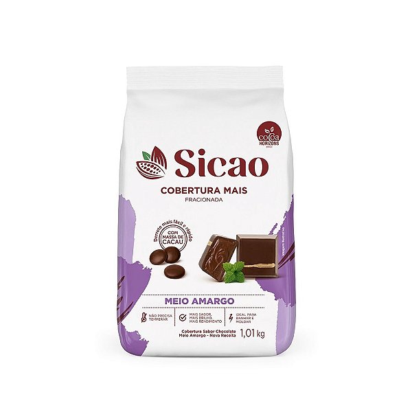 SICAO COB MAIS GOTAS MEIO AMARGO 1,01KG(12 UN/1