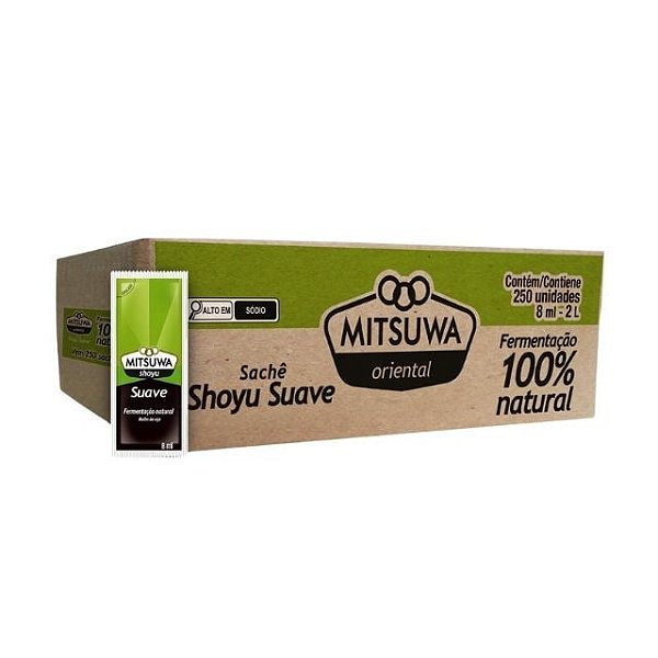 MOLHO MITSUWA SHOYU SUAVE SACHET 250X8ML CX/1