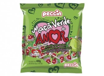 PIRULITO PECCIN  MACA VERD.DO AMOR 480G(16 PC/1