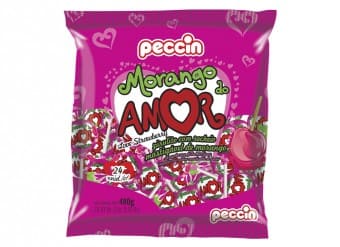 PIRULITO PECCIN  MORANGO DO AMOR 480GR (16 PC/1