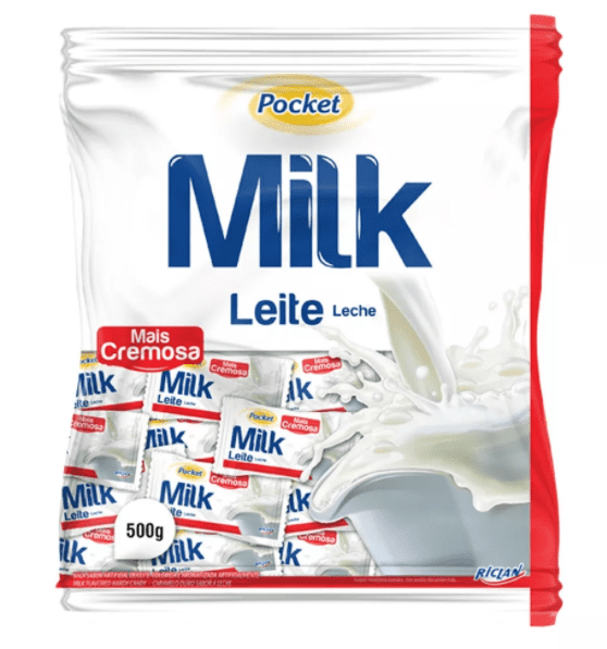 BALA POCKET MILK 500GR (14) PC/1