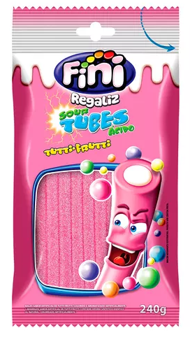 FINI 240GR TUBES TUTTI FRUTTI (12) PC/1
