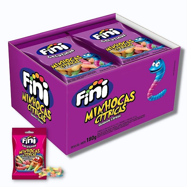 FINI 12X15GR MINHOCAS CITRICAS (24) DP/1
