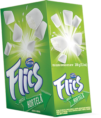 CHI. ARCOR FLICS HORTELA 208GR (24) DP/1