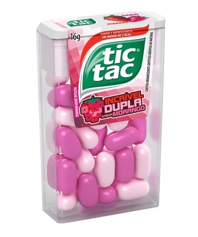 PASTILHA TIC TAC MORANGO/CREME 14UN (12) DP/1