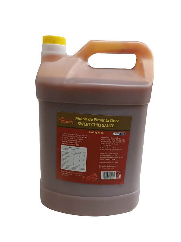 YUMART MOLHO SWEET CHILI SAUCE 5L (4) PC/1