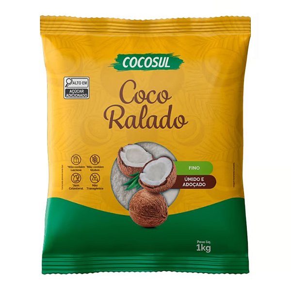 COCO RALADO COCOSUL FINO ADOCADO 1KG (20) PC/1
