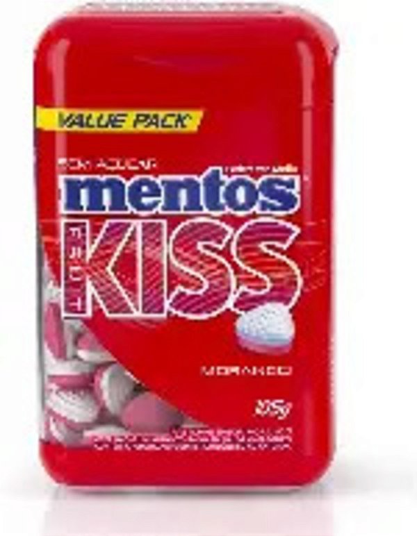 MENTOS KISS STRAWBERRY 150UN (10) DP/1