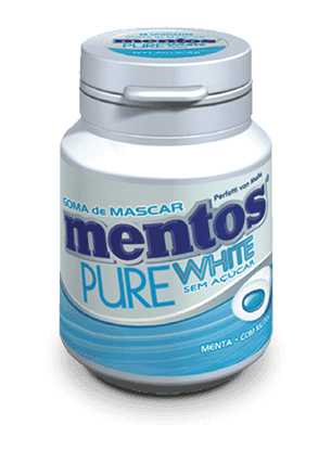 CHICLE MENTOS GARRAFA WHITE C/6 (6) DP/1
