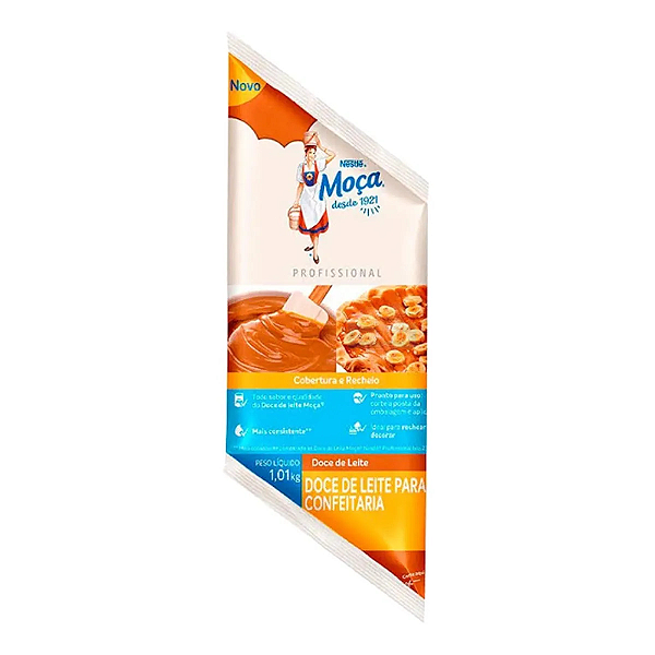 COBERTURA NESTLE BAG MOCA DOCE LEITE 1KG(8 UN/1