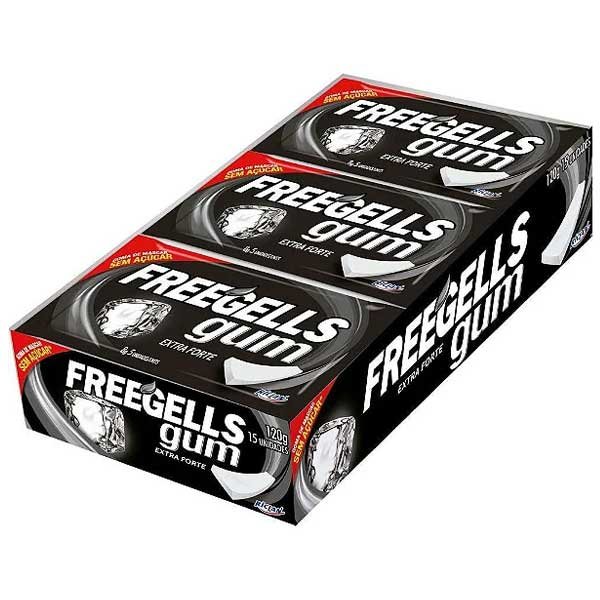 CHICLE FREEGELLS GUM EXTRA FORTE 15UN (12) DP/15