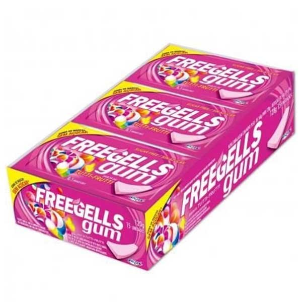 CHICLE FREEGELLS GUM TF 15UN (12) DP/15
