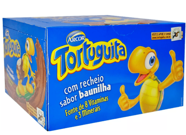 CHOC ARCOR TORTUG LEITE BAUNILHA 24UN (12) DP/1