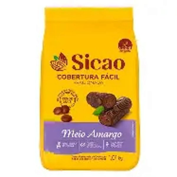 SICAO COB FACIL GOTAS MEIO AMARGO 1KG(12) UN/1