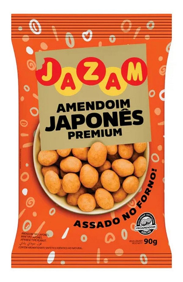 AMENDOIM JAZAM JAPONES PREMIUM 36X90GR CX/36