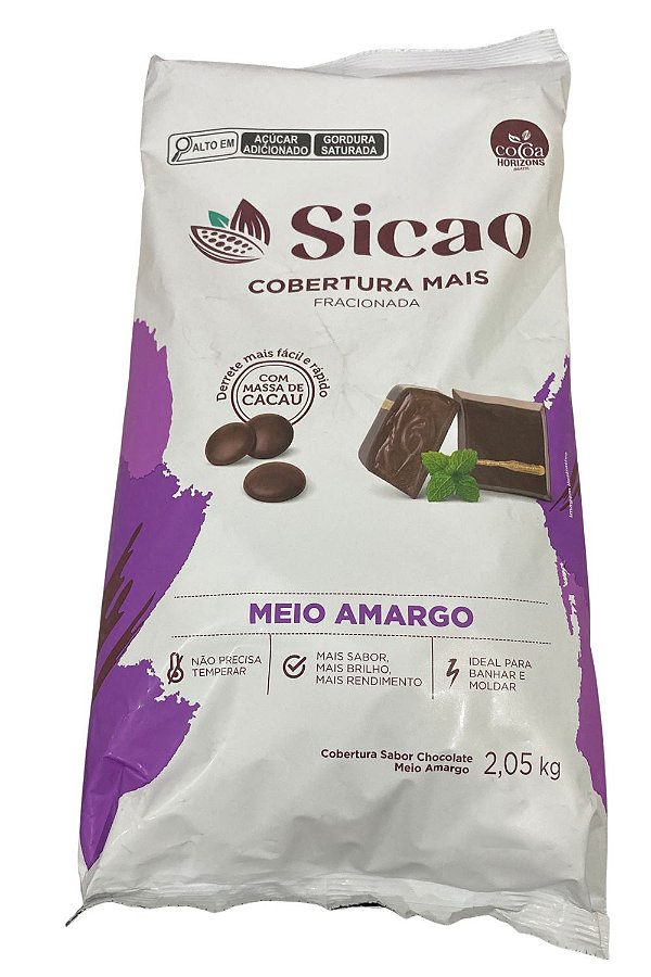 SICAO COB MAIS GOTAS MEIO AMARGO 2,05KG(8 UN/1