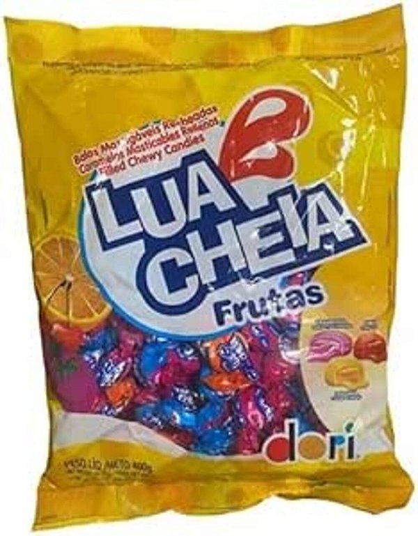 BALA DORI LUA CHEIA FRUTAS 500GR(28) PC/1