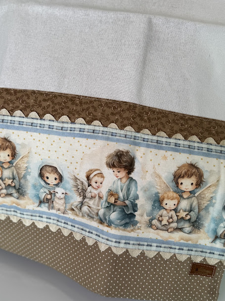 TOALHA LAVABO ANJINHOS