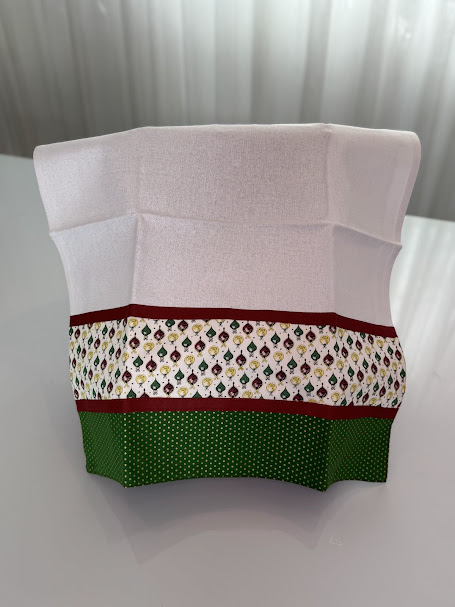 PANO DE PRATO BOLAS DE NATAL