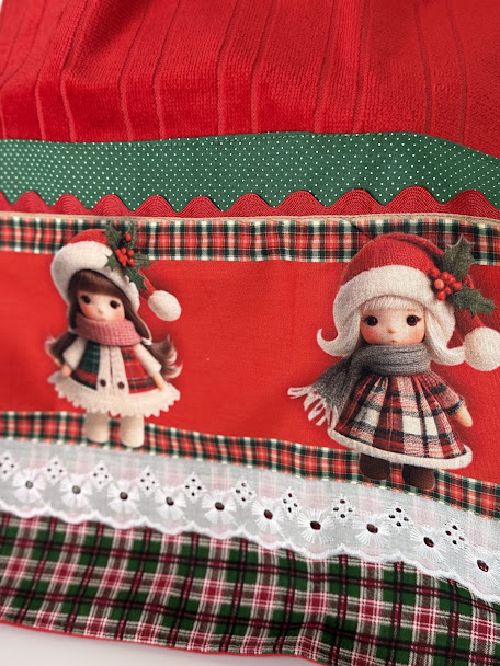 TOALHA NATALINA BONECOS