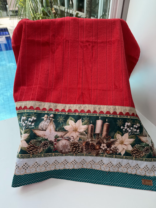 TOALHA NATALINA VELAS