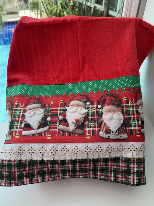 TOALHA NATALINA PAPAI NOEL