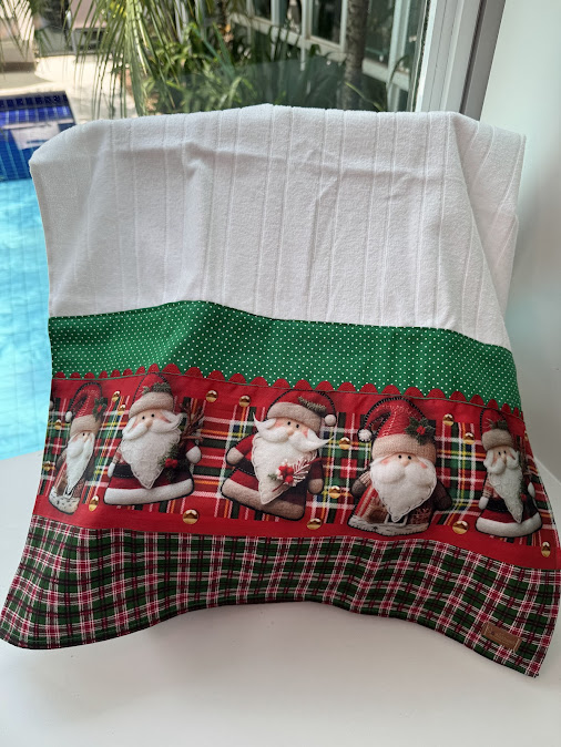 TOALHA NATALINA PAPAI NOEL