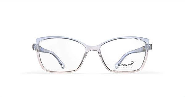 Armacao 31058-4077 Champanhe/azul Medio Bril Lavorato