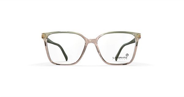 Armacao Plastico 31065-4458 Pel Castanho C/ Det Verde Lavorato