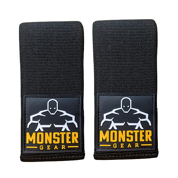 Faixa de Joelho Monster Gear 2 metros  Par - Preta