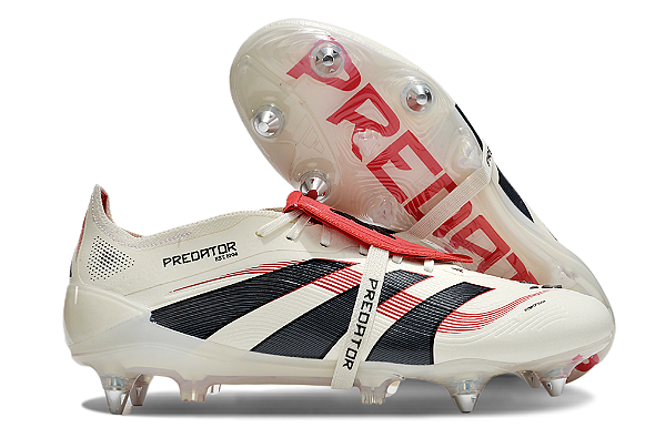 Chuteira Adidas Predator Campo Trava Mista Branca