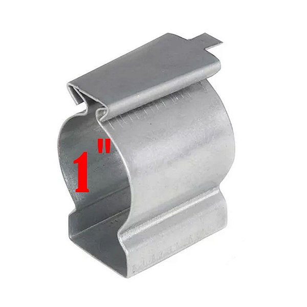 Abraçadeira Tipo D C/ Parafuso 1 Polegadas Zincadas Reforçadas