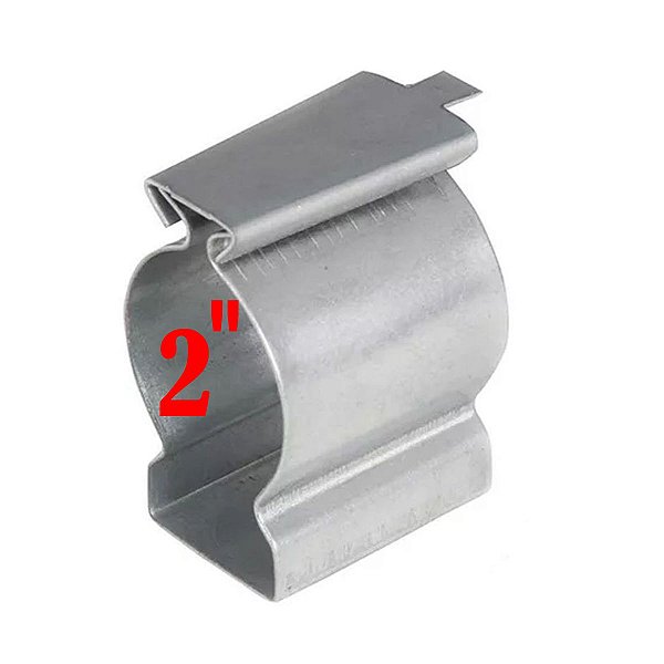 Abraçadeira Tipo D C/ Parafuso 2'1/2 Polegadas Zincadas Reforçadas