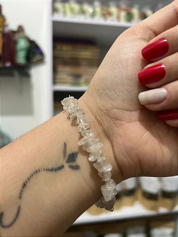 Pulseira de Cristal quartzo transparente