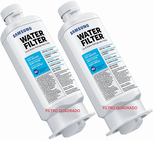 2 Filtros De Água Geladeira Samsung Haf-qin/exp Da97-08006c
