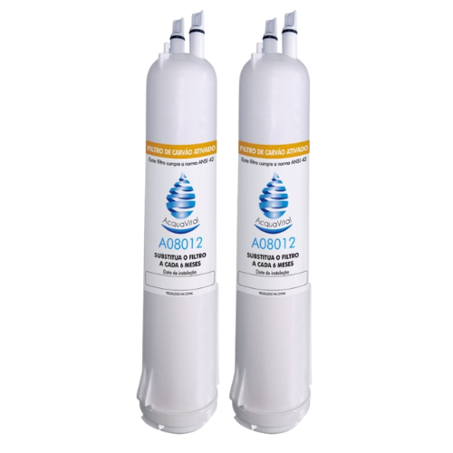 Kit 2 Filtro Refil Água Geladeira Brastemp W10320833 Brs62b