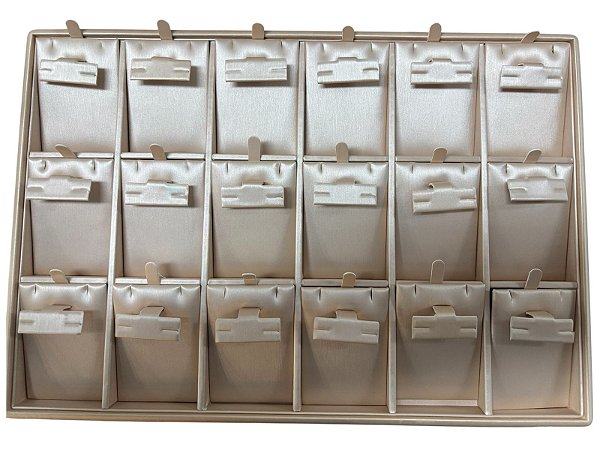 Expositor de Joias c/18 Placas pendentes (Bege)