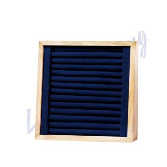 Expositor Madeira Quadrado 15x15 cm (Azul Marinho)