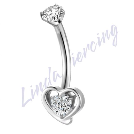 Banana Titânio Coração Zircônia