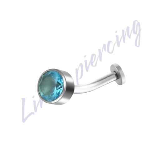 Banana Floating Titânio Zircônia Blue Zircônia