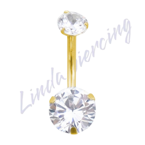 Umbigo Titanio PVD Redondo rosc Int M